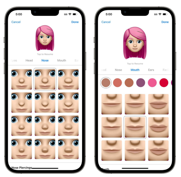 华阴苹果手机维修分享​iOS 16中的拟我表情有了哪些变化和升级 